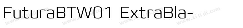 FuturaBTW01 ExtraBla字体转换